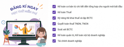 THÔNG BÁO TUYỂN SINH LỚP BỒI DƯỠNG KẾ TOÁN KHOÁ 2