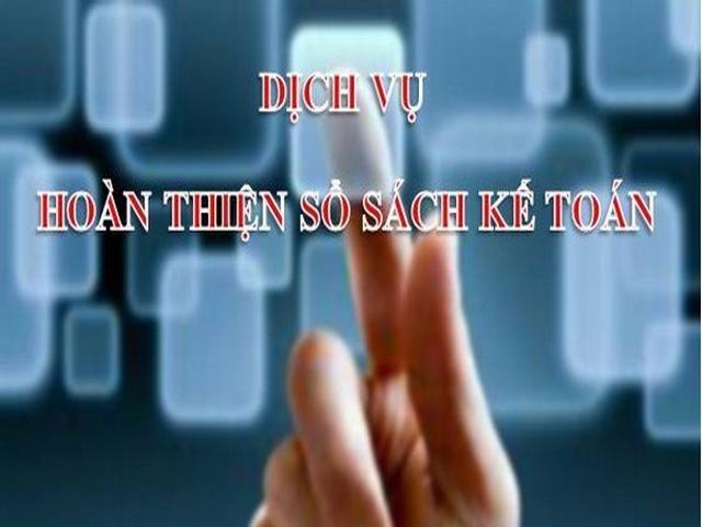 Dịch vụ hoàn thiện sổ sách kế toán